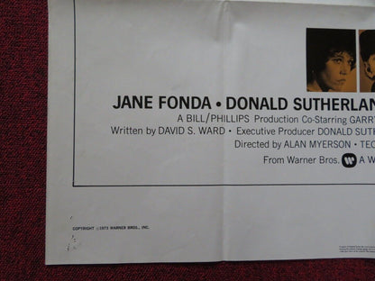 STEELYARD BLUES FOLDED US ONE SHEET POSTER JANE FONDA DONALD SUTHERLAND 1972 Movie posters