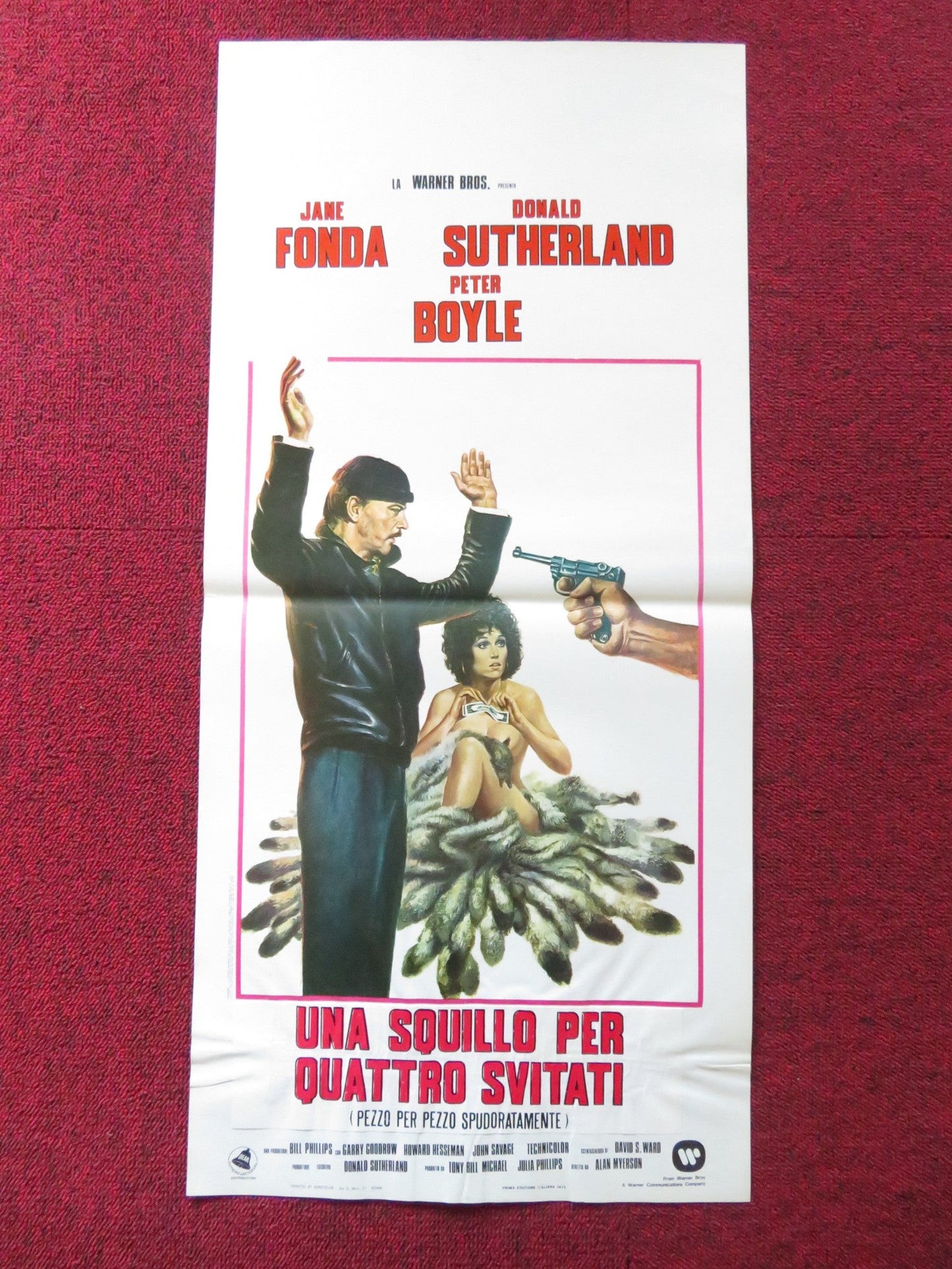 STEELYARD BLUES ITALIAN LOCANDINA POSTER JANE FONDA DONALD SUTHERLAND 1973 Rendezvous Cinema Movie posters