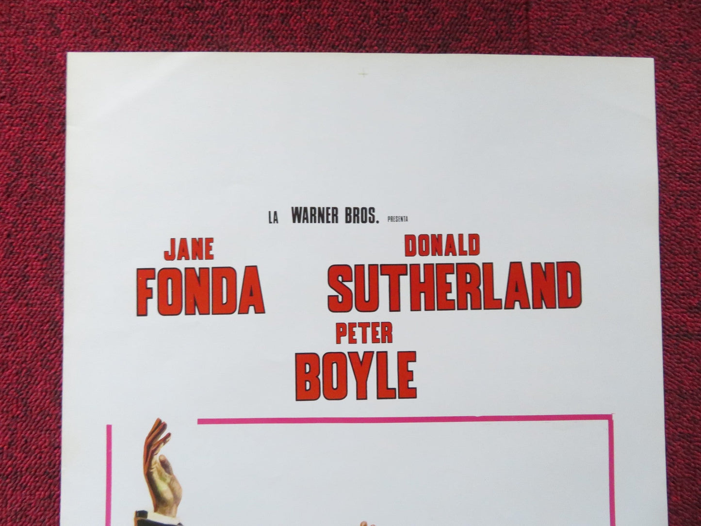 STEELYARD BLUES ITALIAN LOCANDINA POSTER JANE FONDA DONALD SUTHERLAND 1973 Rendezvous Cinema Movie posters