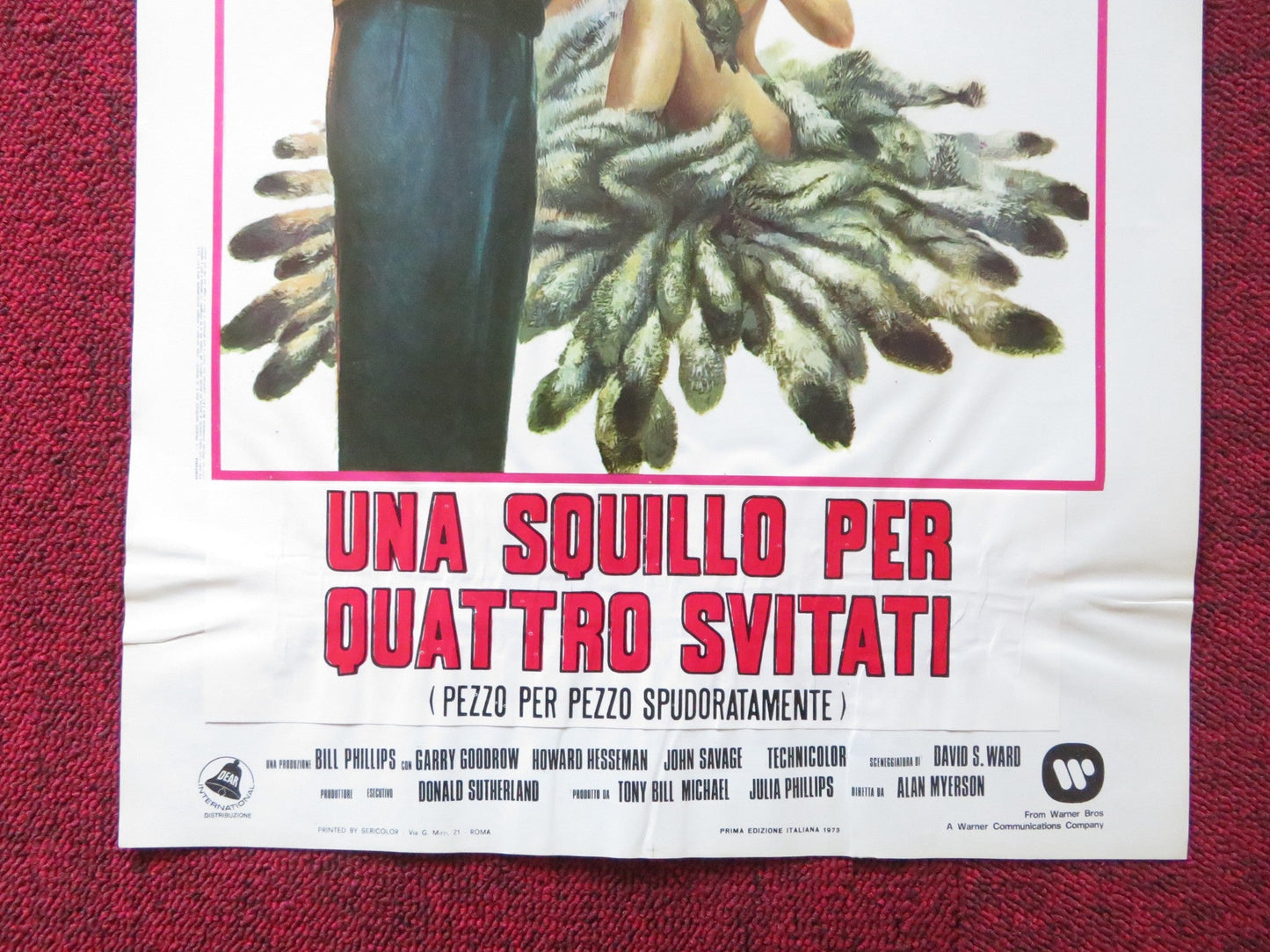 STEELYARD BLUES ITALIAN LOCANDINA POSTER JANE FONDA DONALD SUTHERLAND 1973 Rendezvous Cinema Movie posters