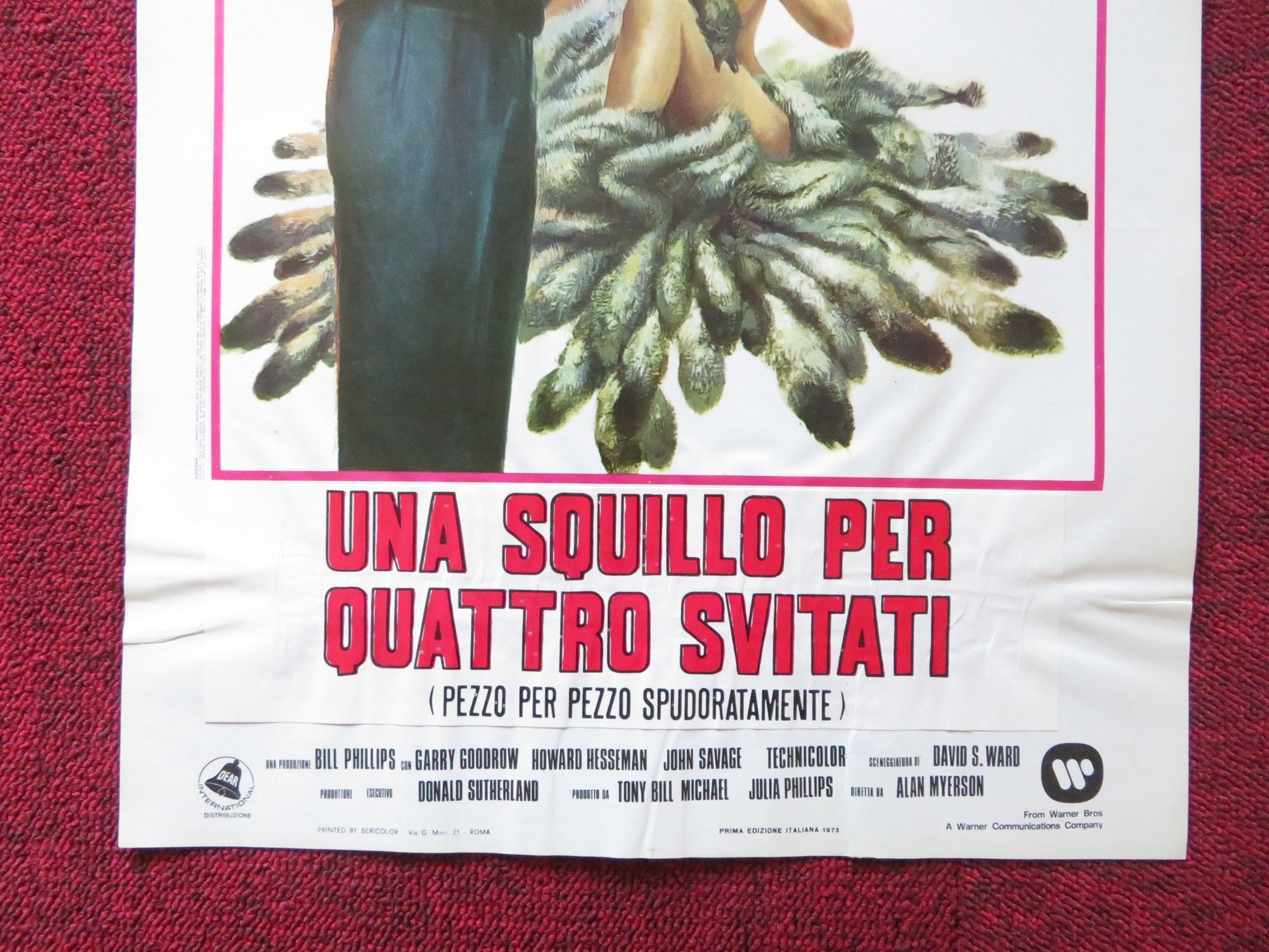STEELYARD BLUES ITALIAN LOCANDINA POSTER JANE FONDA DONALD SUTHERLAND 1973 Rendezvous Cinema Movie posters