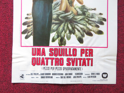 STEELYARD BLUES ITALIAN LOCANDINA POSTER JANE FONDA DONALD SUTHERLAND 1973 Rendezvous Cinema Movie posters