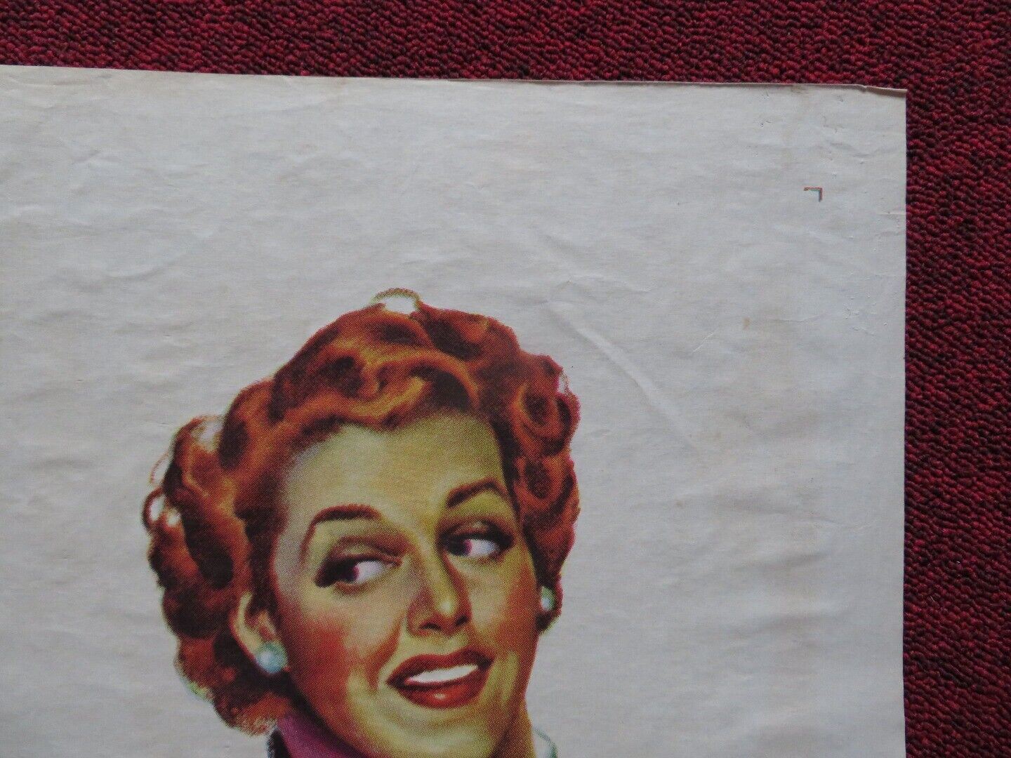 STELLA FOLDED U.S ONE SHEET POSTER ANN SHERIDAN VICTOR MATURE 1950 - Rendezvous Cinema