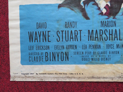 STELLA FOLDED U.S ONE SHEET POSTER ANN SHERIDAN VICTOR MATURE 1950 - Rendezvous Cinema