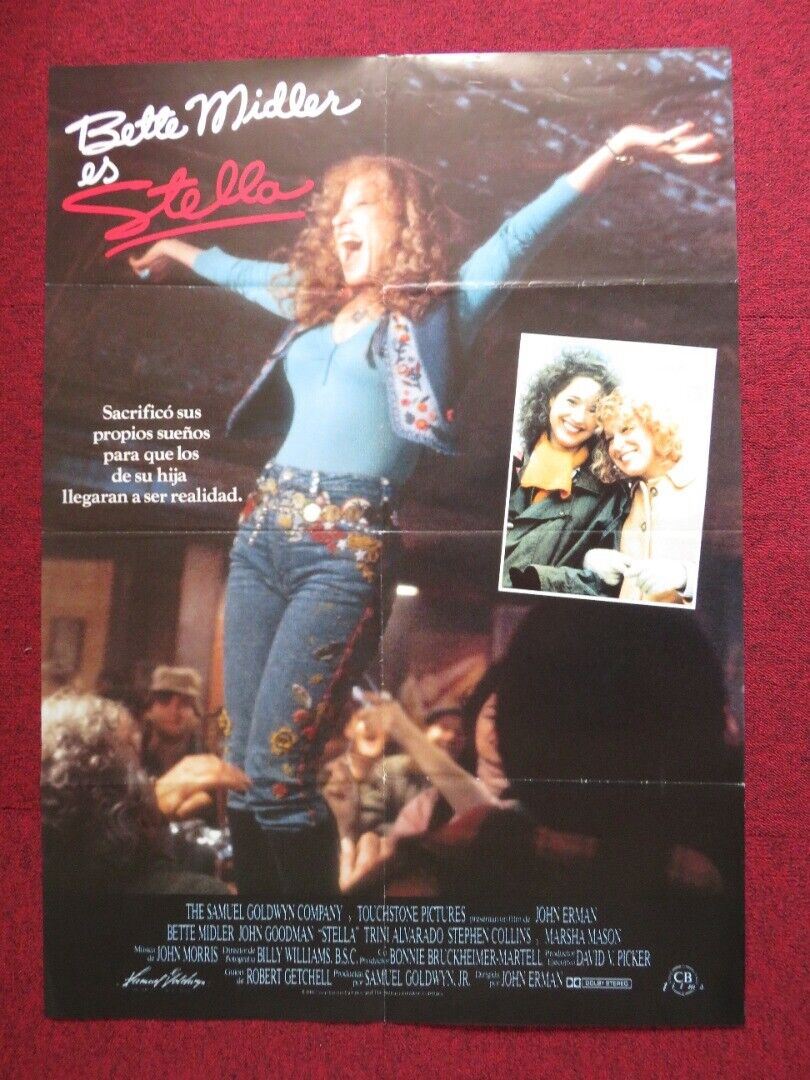 STELLA SPANISH ROLLED POSTER BETTE MIDLER JOHN GOODMAN 1990 Movie posters