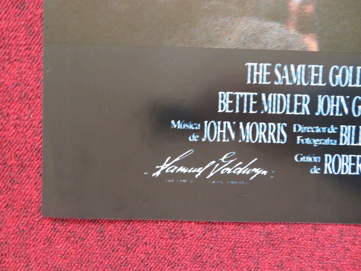 STELLA SPANISH ROLLED POSTER BETTE MIDLER JOHN GOODMAN 1990 Movie posters