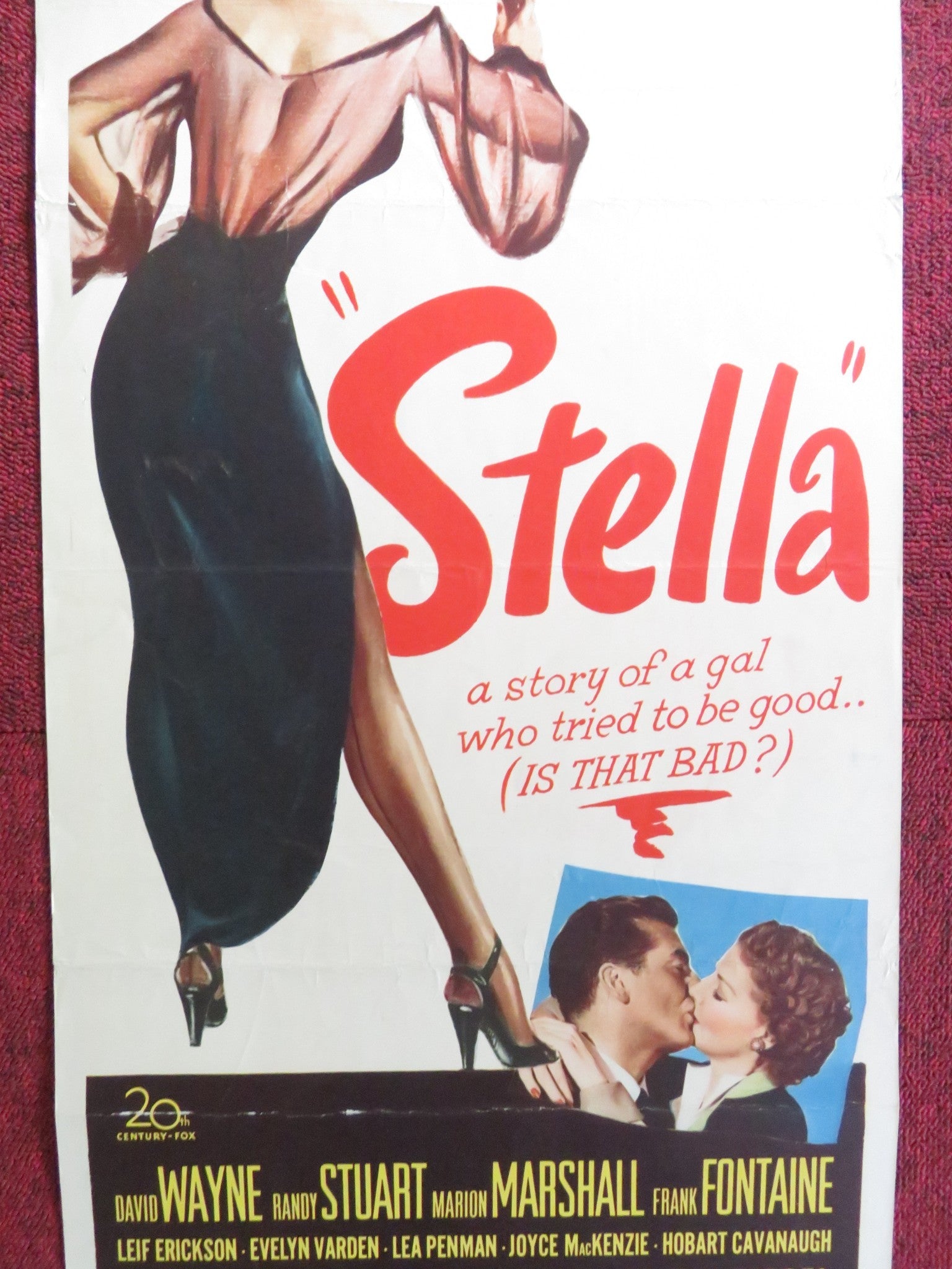 STELLA US INSERT (14"x 36") POSTER ANN SHERIDAN VICTOR MATURE 1950 Rendezvous Cinema Movie posters