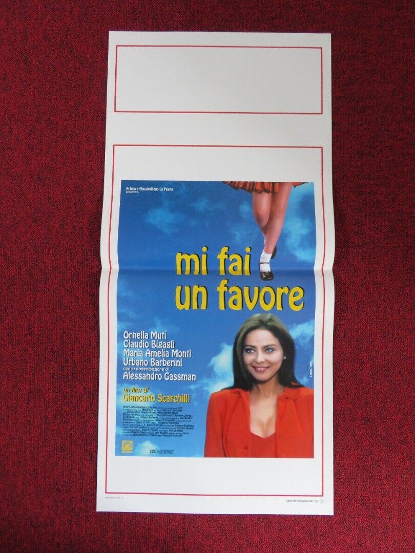 STELLA'S FAVOR ITALIAN LOCANDINA (27.5"x13") POSTER ORNELLA MUTI 1996 Movie posters
