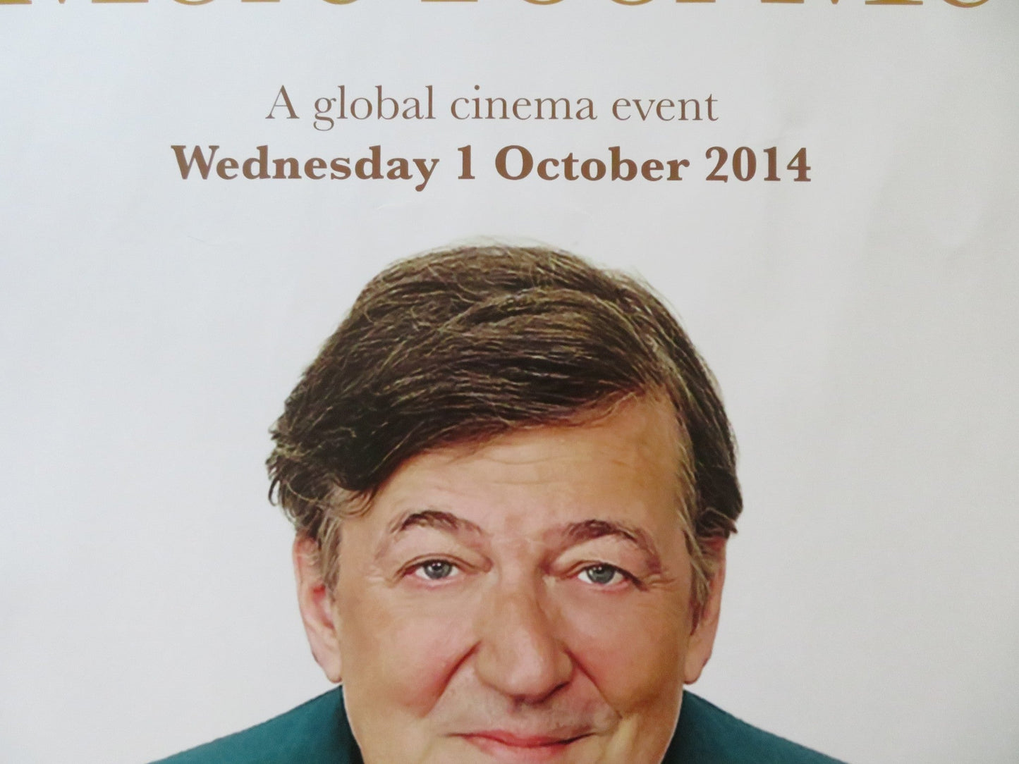 STEPHEN FRY LIVE!: MORE FOOL ME UK QUAD (30"x 40") ROLLED POSTER 2014 Rendezvous Cinema Movie posters