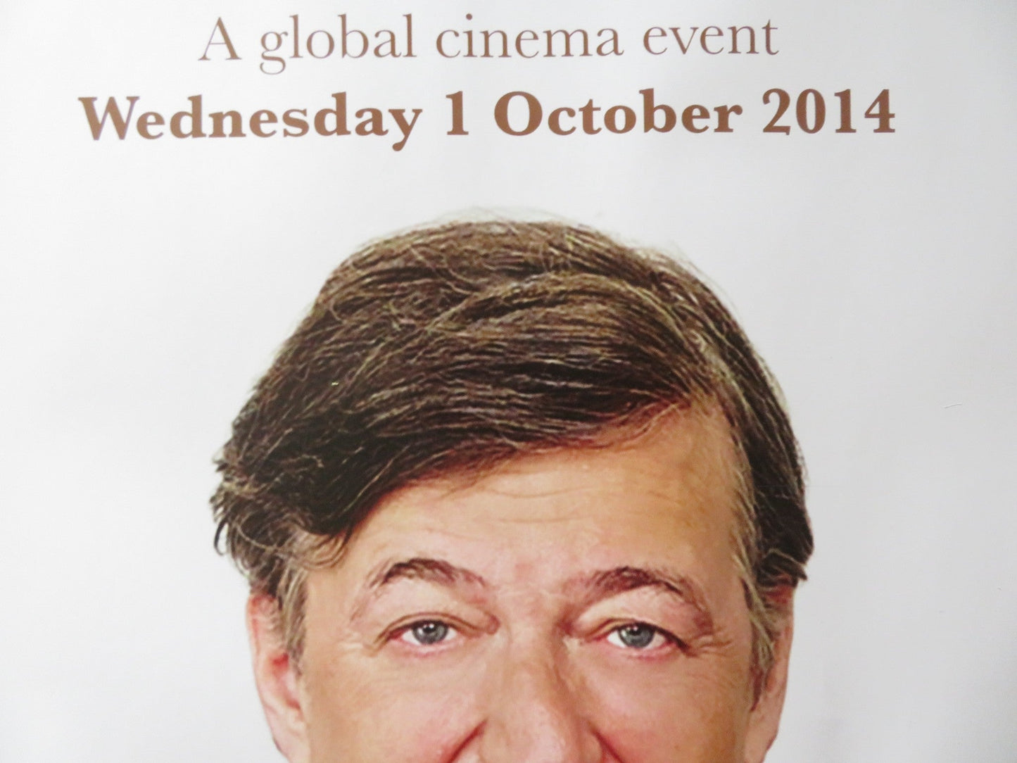STEPHEN FRY LIVE ! MORE FOOL ME UK QUAD ROLLED POSTER STEPHEN FRY 2014 Rendezvous Cinema Movie posters