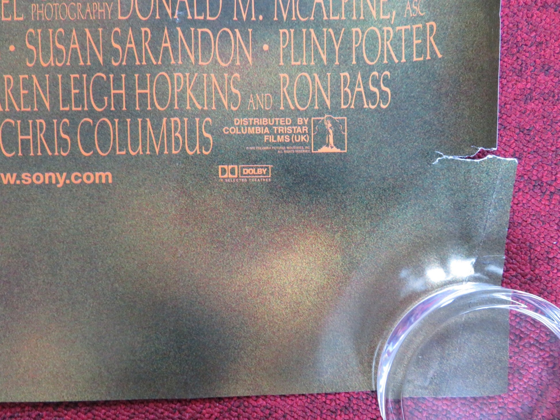 STEPMOM UK QUAD (30"x 40") ROLLED POSTER JULIA ROBERTS SUSAN SARANDON 1998 Rendezvous Cinema Movie posters