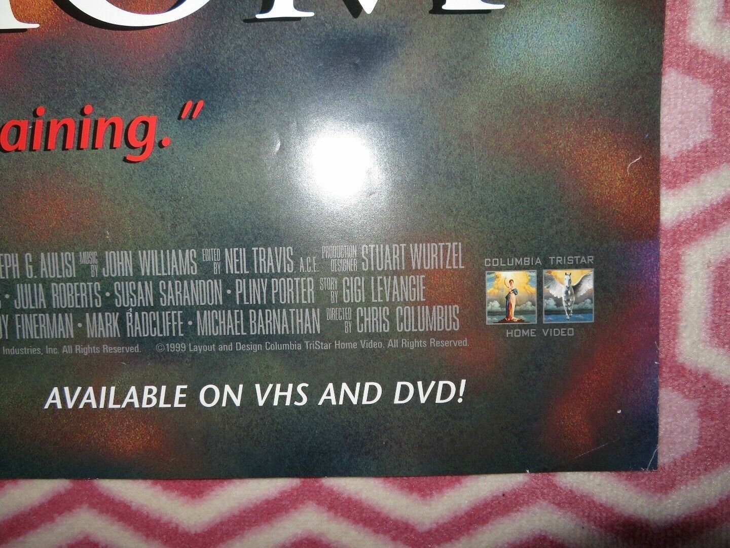 STEPMOM VIDEO DVD ONE SHEET POSTER FOLDED JULIA ROBERTS SUSAN SARANDON 1999 Movie posters