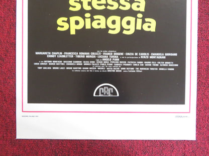 STESSO MARE STESSA SPIAGGIA ITALIAN LOCANDINA POSTER MARGARET CHAPLIN 1983 Rendezvous Cinema Movie posters