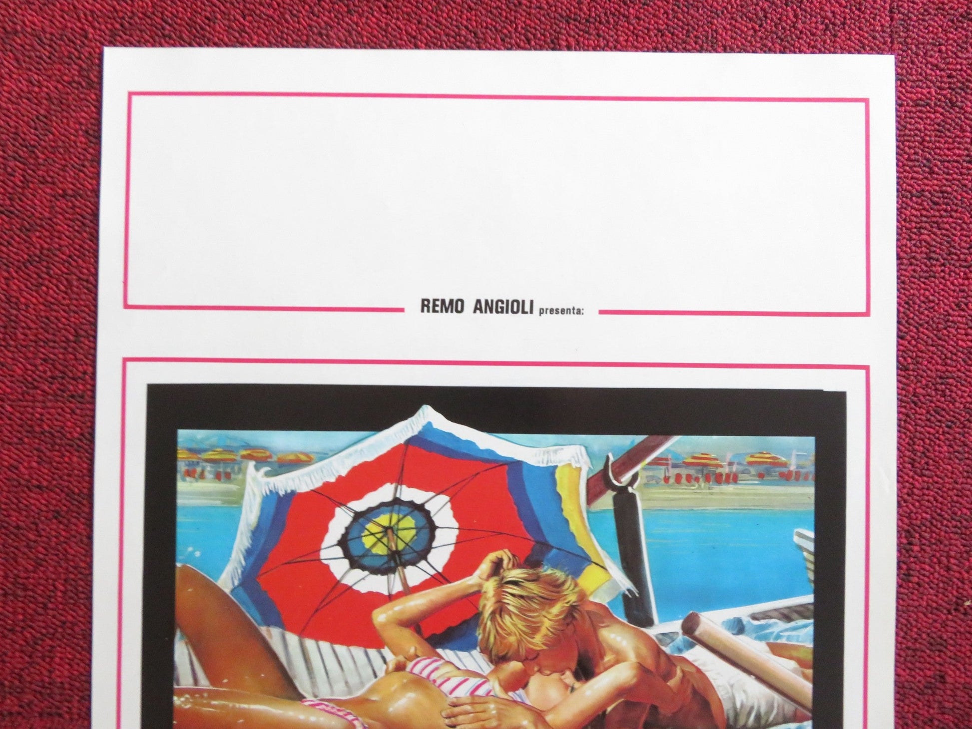 STESSO MARE STESSA SPIAGGIA ITALIAN LOCANDINA POSTER MARGARET CHAPLIN 1983 Rendezvous Cinema Movie posters