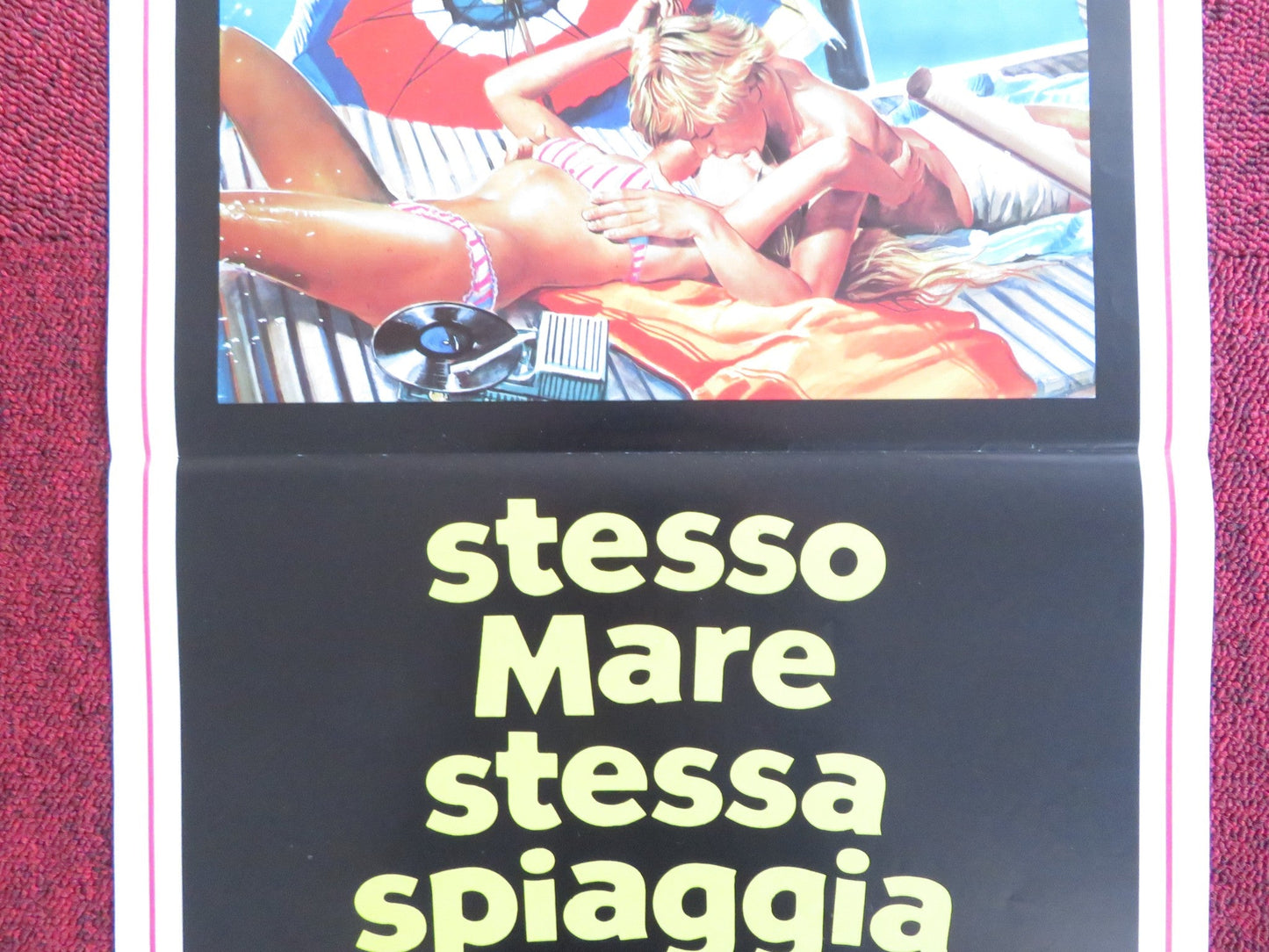 STESSO MARE STESSA SPIAGGIA ITALIAN LOCANDINA POSTER MARGARET CHAPLIN 1983 Rendezvous Cinema Movie posters