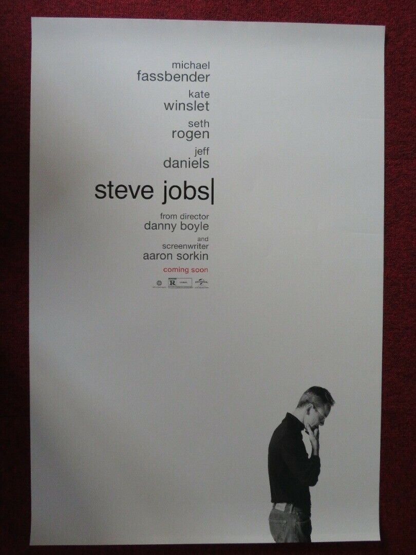 STEVE JOBS US ONE SHEET ROLLED POSTER MICHAEL FASSBENDER KATE WINSLET 2015 Movie posters