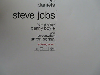 STEVE JOBS US ONE SHEET ROLLED POSTER MICHAEL FASSBENDER KATE WINSLET 2015 Movie posters