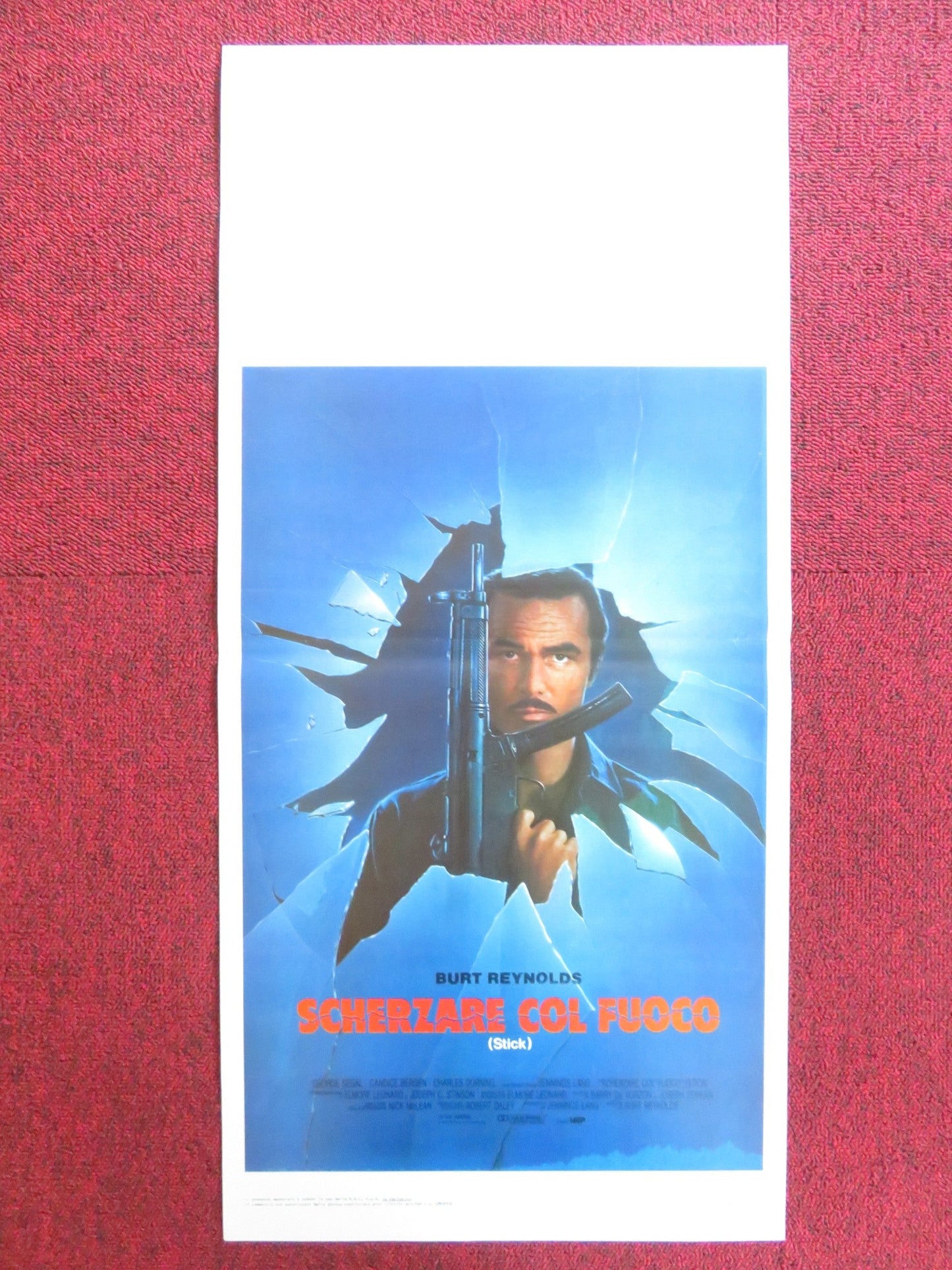 STICK ITALIAN LOCANDINA POSTER BURT REYNOLDS CANDICE BERGEN 1985 Rendezvous Cinema Movie posters
