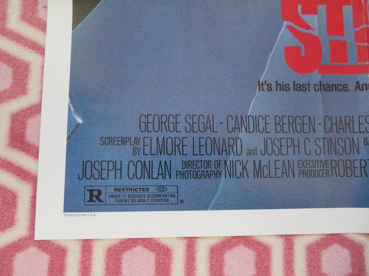 STICK US ONE SHEET POSTER GEORGE SEGAL CANDICE BERGEN 1985 - Rendezvous Cinema