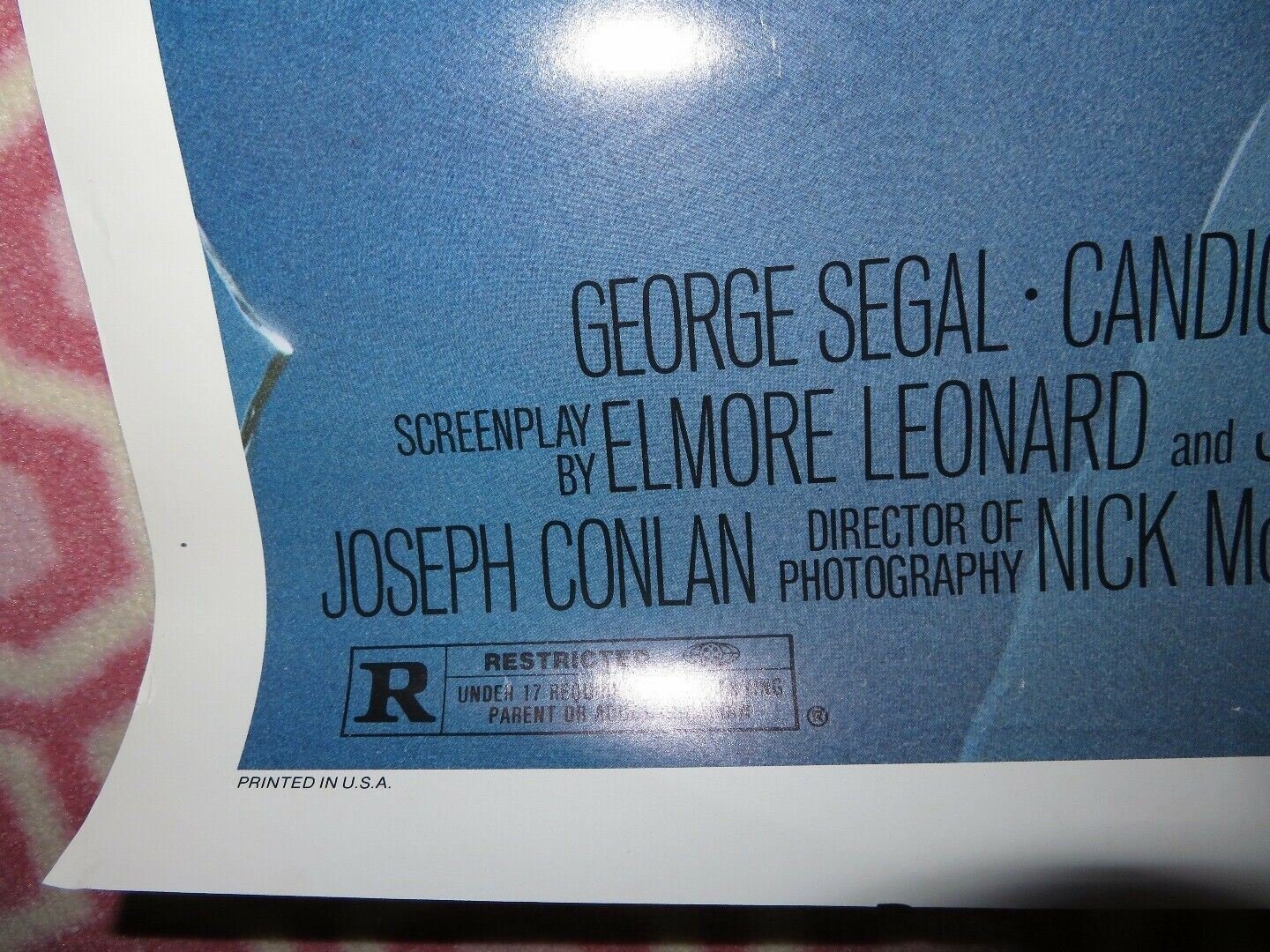 STICK US ONE SHEET ROLLED POSTER BURT REYNOLDS 1985 - Rendezvous Cinema