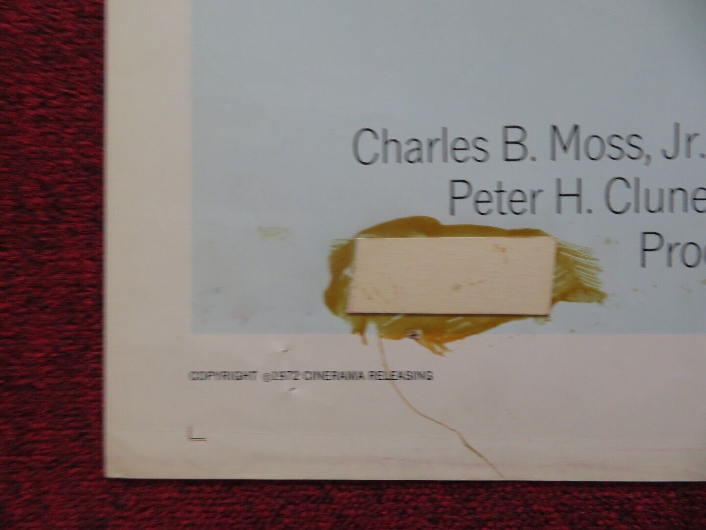 STIGMA FOLDED US ONE SHEET POSTER PHILIP MICHAEL THOMAS HARLAN POE 1972 - Rendezvous Cinema