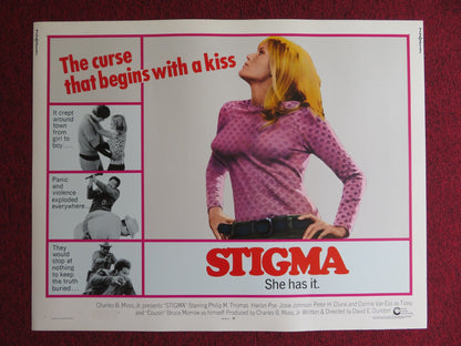 STIGMA US HALF SHEET (22"x 28") POSTER PHILIP M.THOMAS HARLAN POE 1972 Rendezvous Cinema Movie posters