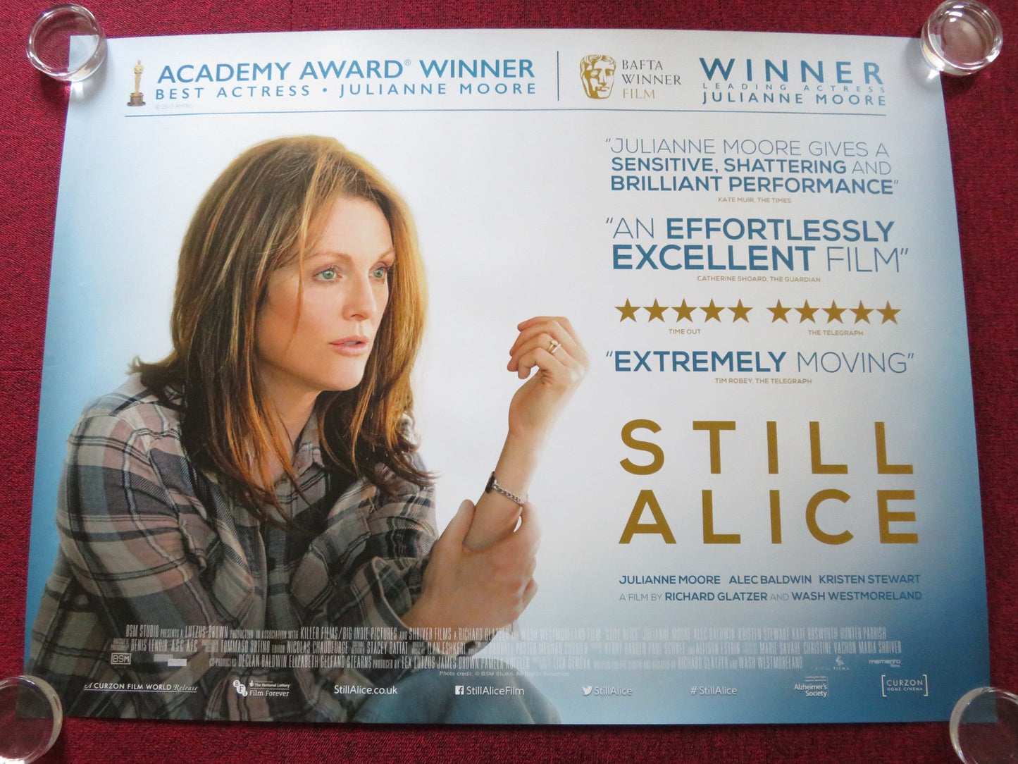 STILL ALICE UK QUAD (30"x 40") ROLLED POSTER JULIANNE MOORE KATE BOSWORTH 2014 Rendezvous Cinema Movie posters