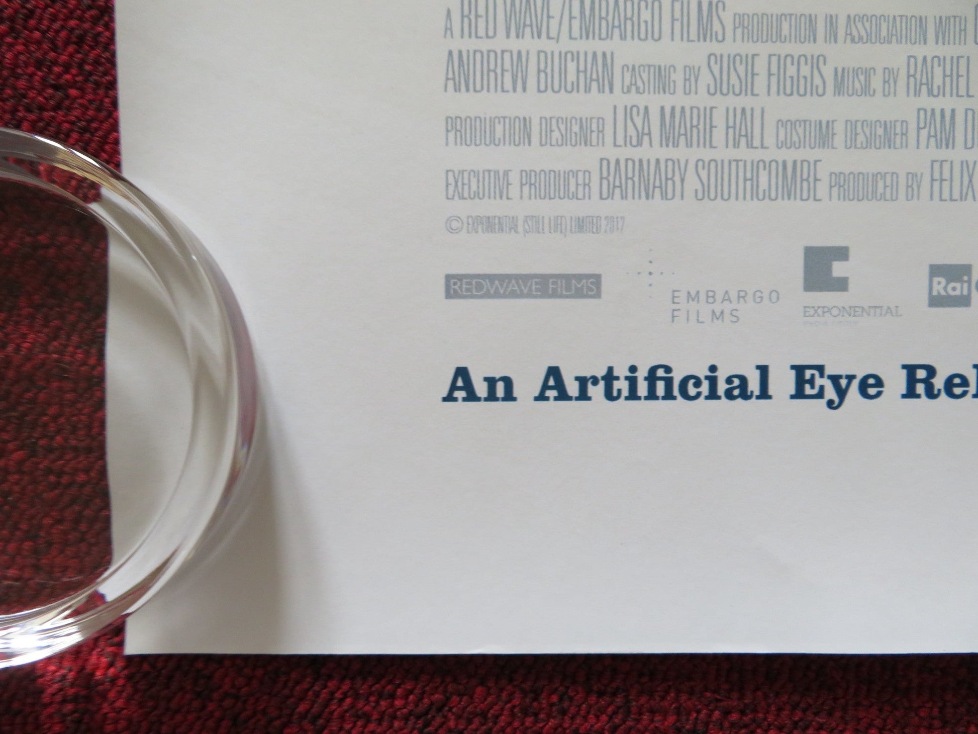 STILL LIFE UK QUAD (30"x 40") ROLLED POSTER EDDIE MARSAN JOANNE FROGGATT 2013 Rendezvous Cinema Movie posters