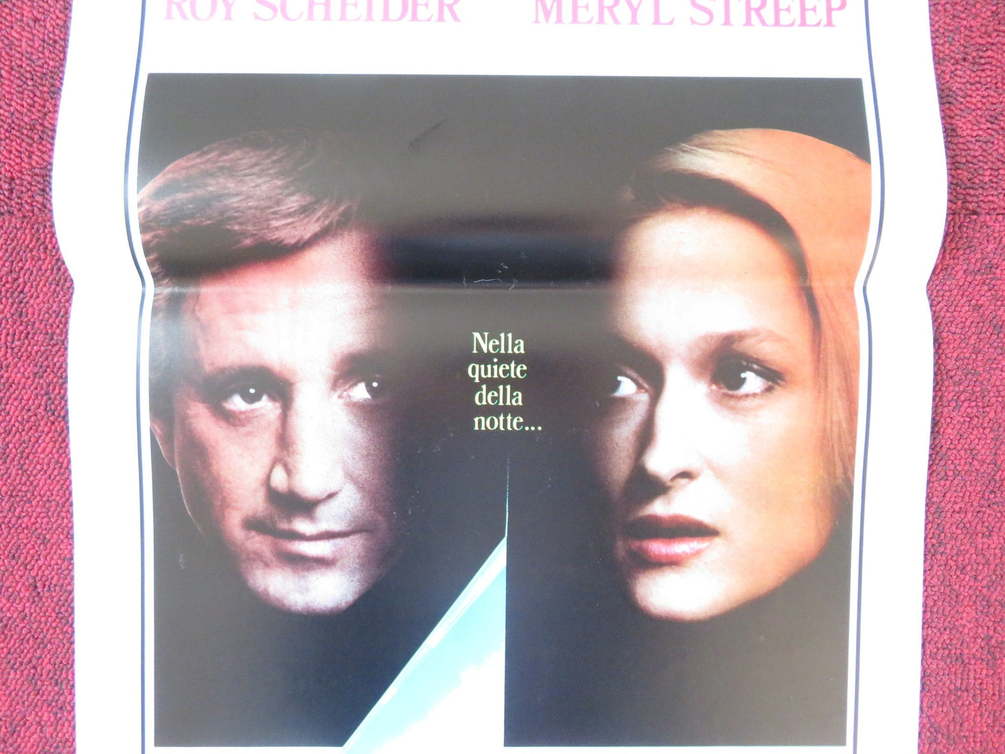 STILL OF THE NIGHT ITALIAN LOCANDINA POSTER ROY SCHEIDER MERYL STREEP 1983 Rendezvous Cinema Movie posters