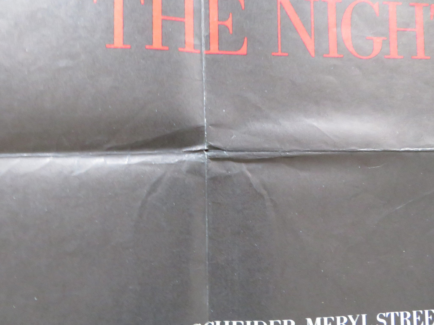 STILL OF THE NIGHT UK QUAD POSTER FOLDED ROY SCHEIDER MERYL STREEP 1982 Rendezvous Cinema Movie posters