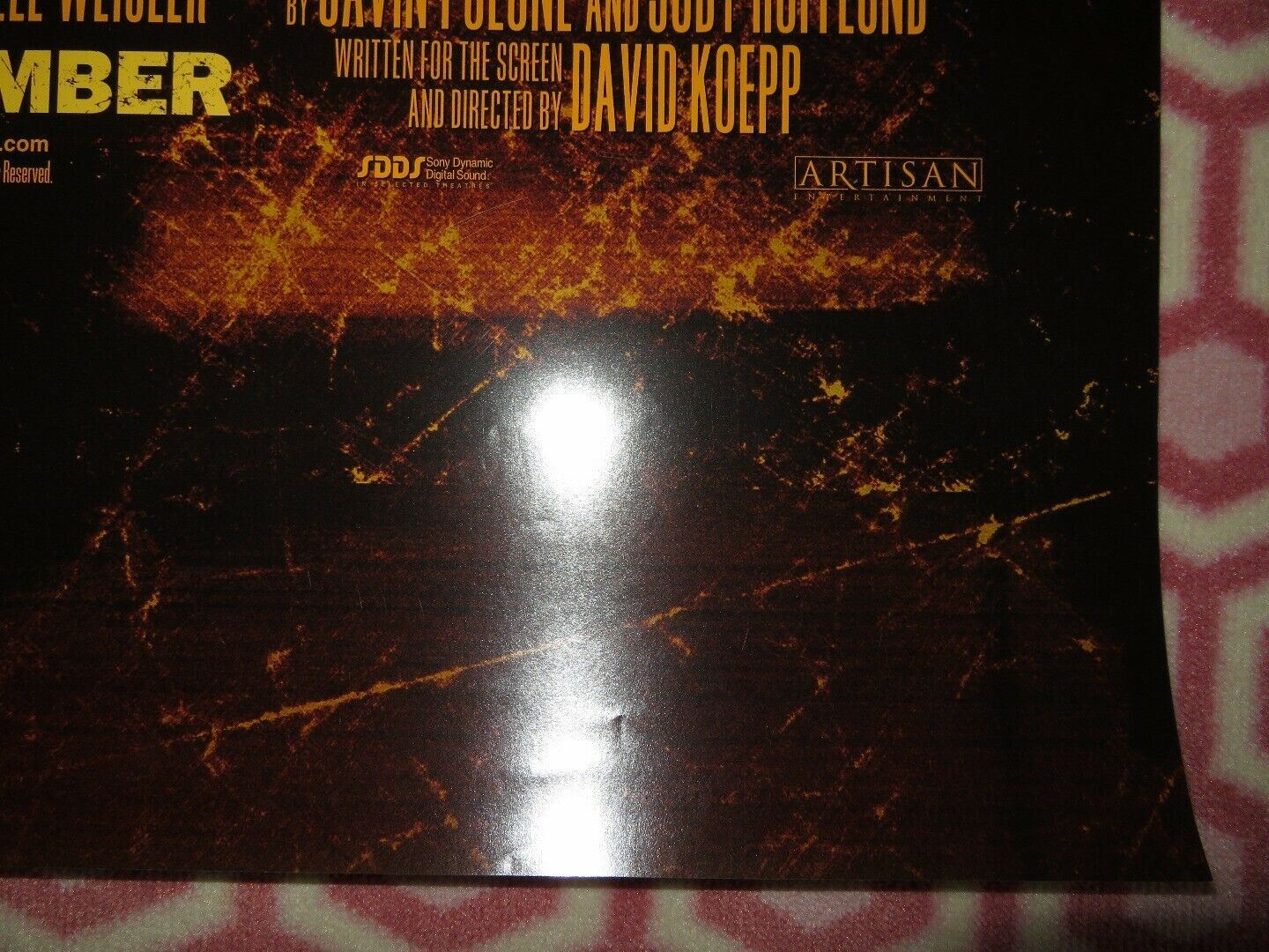 STIR OF ECHOES ONE SHEET ROLLED POSTER KEVIN BACON 1999 Movie posters