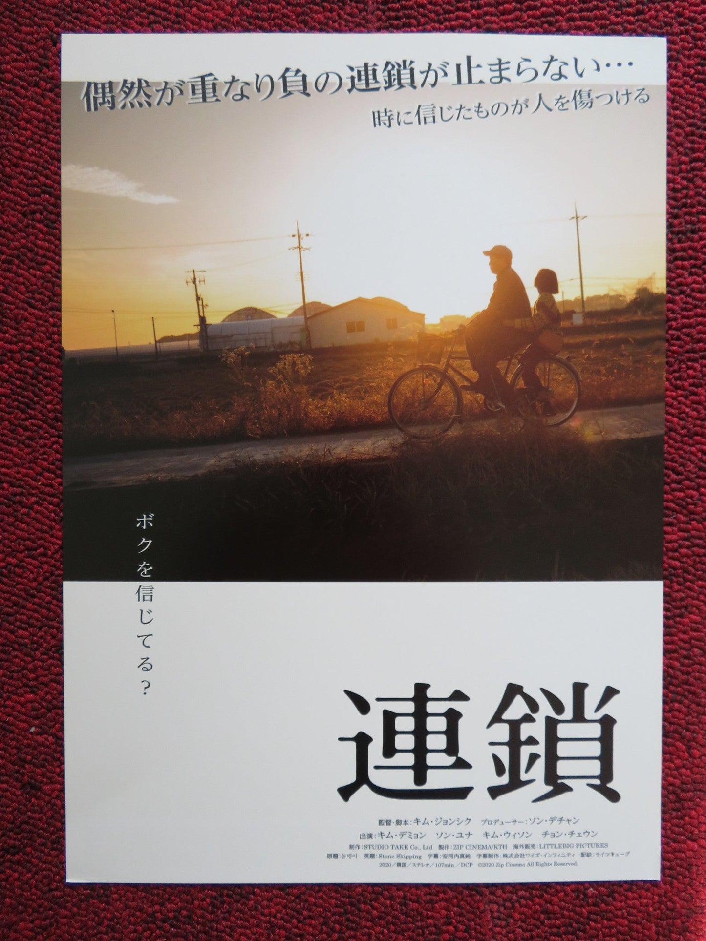 STONE SKIPPING JAPANESE CHIRASHI (B5) POSTER KIM DAE - MYUNG 2020 Rendezvous Cinema Movie posters