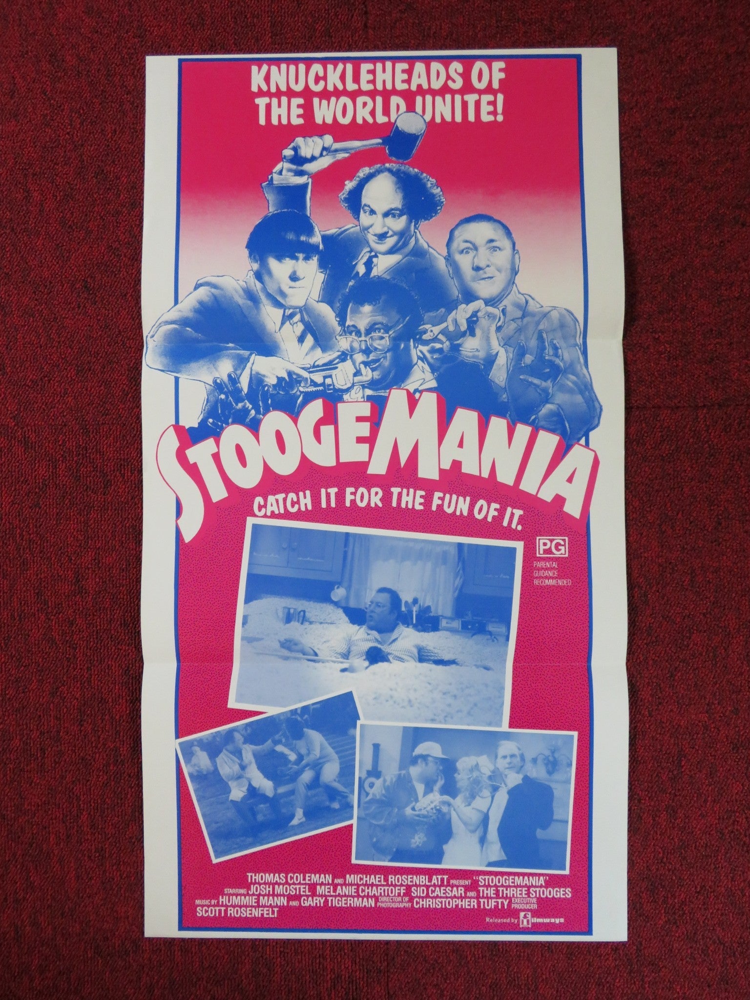 STOOGEMANIA AUSTRALIAN DAYBILL POSTER SID CAESAR THOMAS COLEMAN 1985 Rendezvous Cinema Movie posters