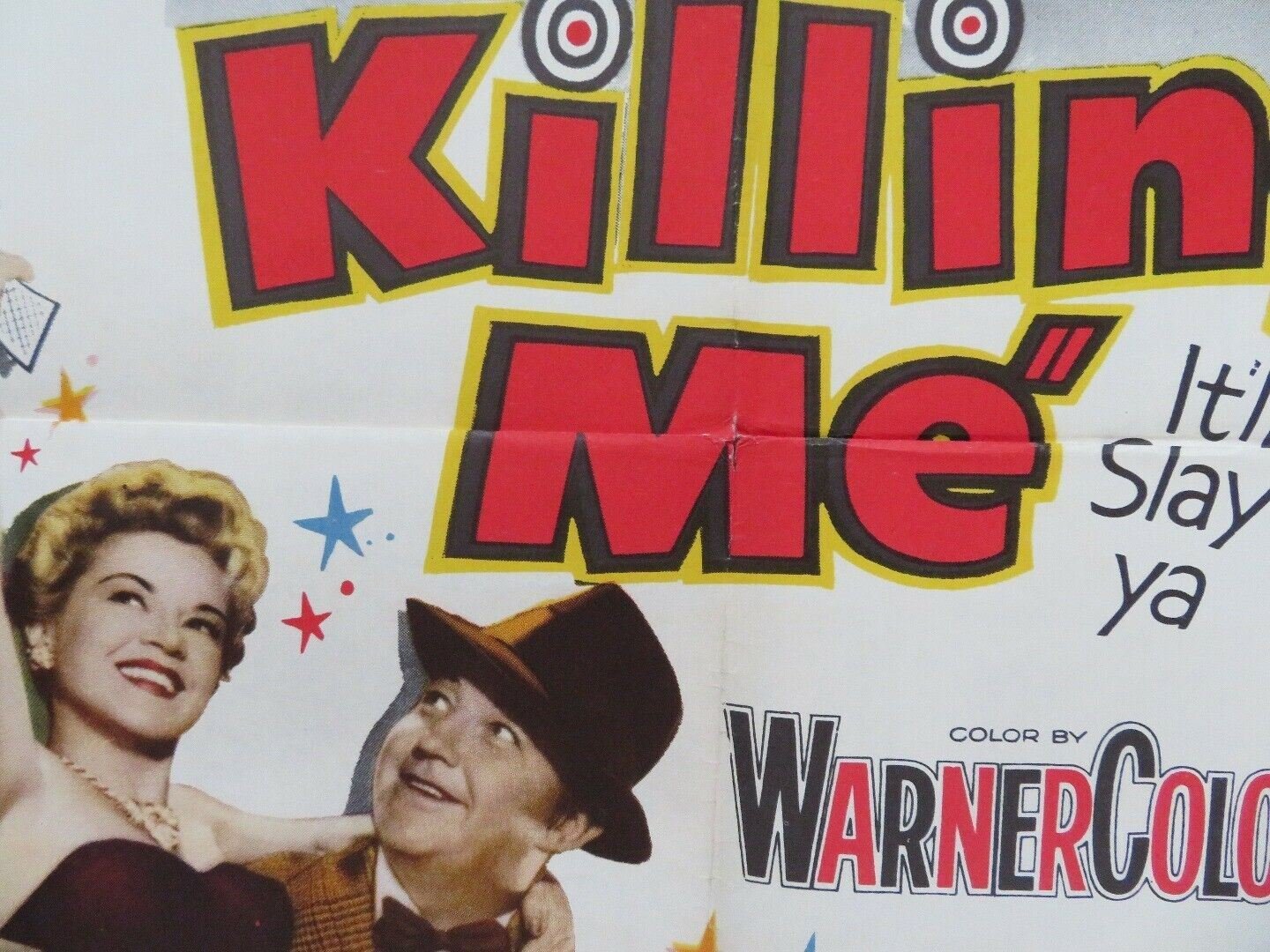 STOP YOU'RE KILLING ME US ONE SHEET POSTER BRODERICK CRAWFORD CLAIRE TREVOR 1953 Movie posters