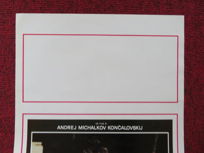 STORIA DI ASJA KLJACINA CHE AMO'SENZA SPOSARSI ITALIAN LOCANDINA POSTER 1988 Rendezvous Cinema Movie posters