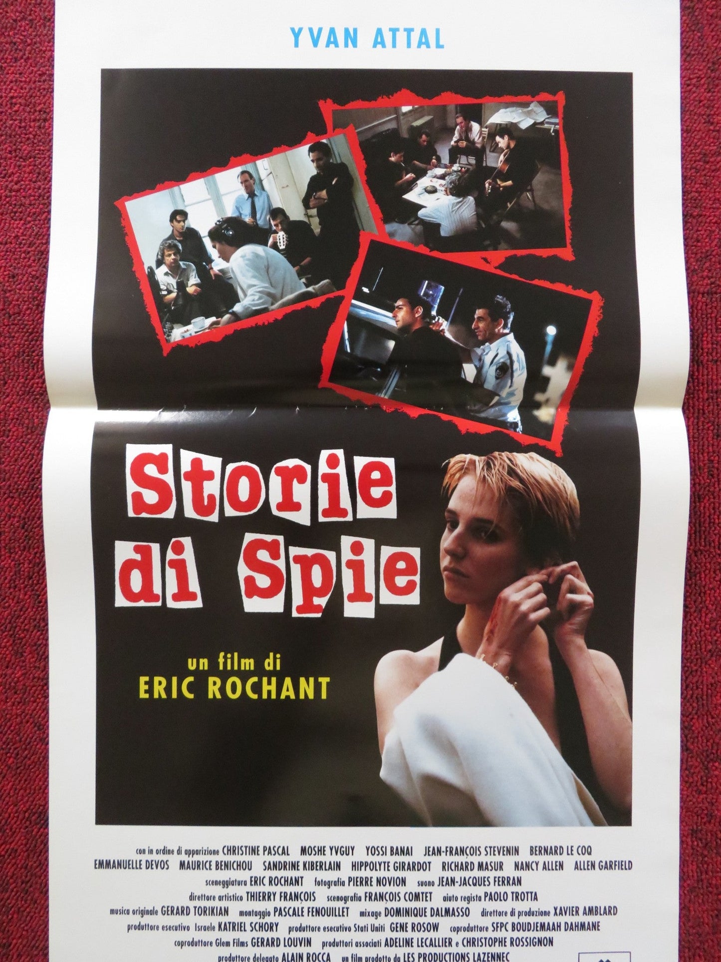 STORIE DI SPIE ITALIAN LOCANDINA POSTER YVAN ATTAL CHRISTINE PASCAL 1994 Rendezvous Cinema Movie posters