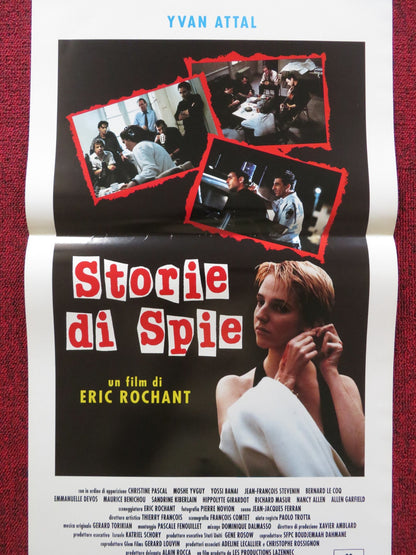 STORIE DI SPIE ITALIAN LOCANDINA POSTER YVAN ATTAL CHRISTINE PASCAL 1994 Rendezvous Cinema Movie posters