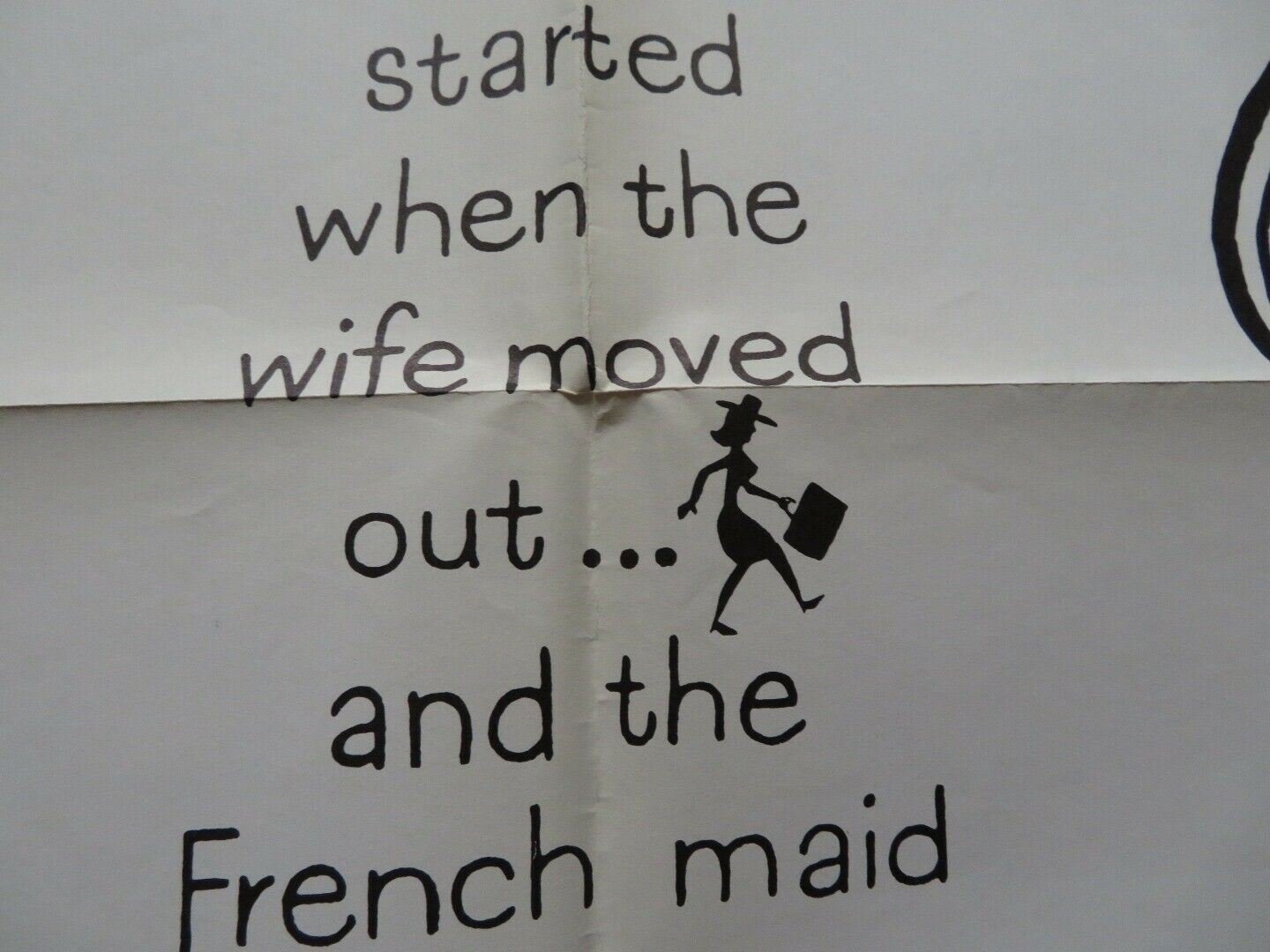 STORK TALK FOLDED US ONE SHEET POSTER TONY BRITTON ANNE HEYWOOD 1964 Movie posters