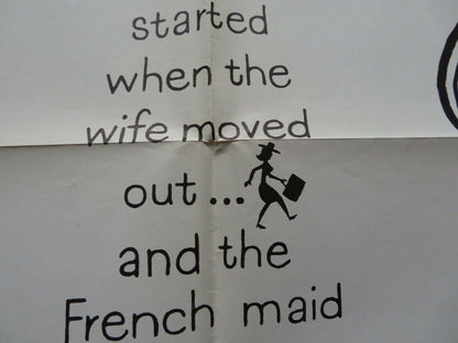 STORK TALK FOLDED US ONE SHEET POSTER TONY BRITTON ANNE HEYWOOD 1964 Movie posters