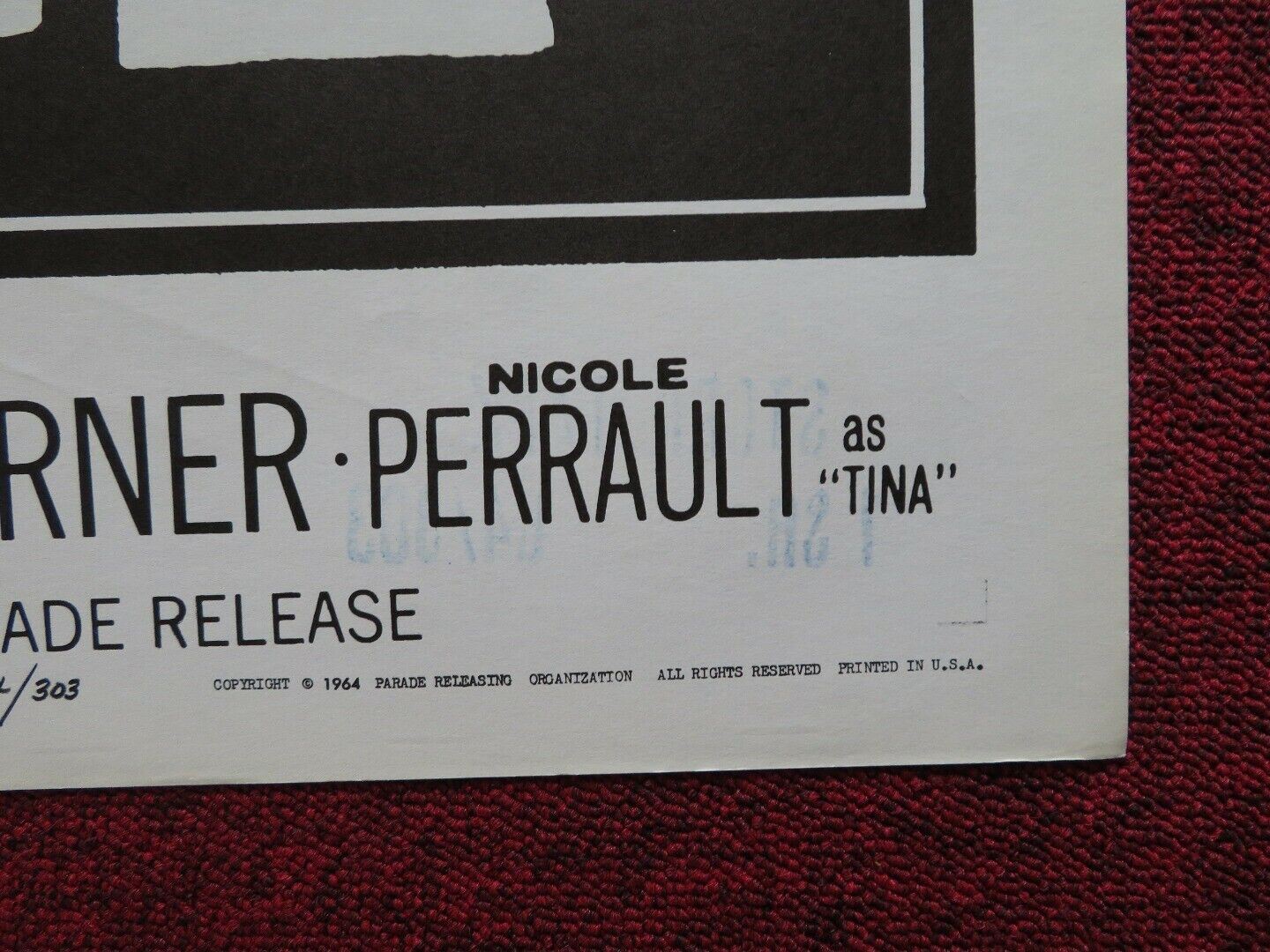 STORK TALK FOLDED US ONE SHEET POSTER TONY BRITTON ANNE HEYWOOD 1964 Movie posters