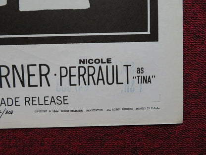 STORK TALK FOLDED US ONE SHEET POSTER TONY BRITTON ANNE HEYWOOD 1964 Movie posters