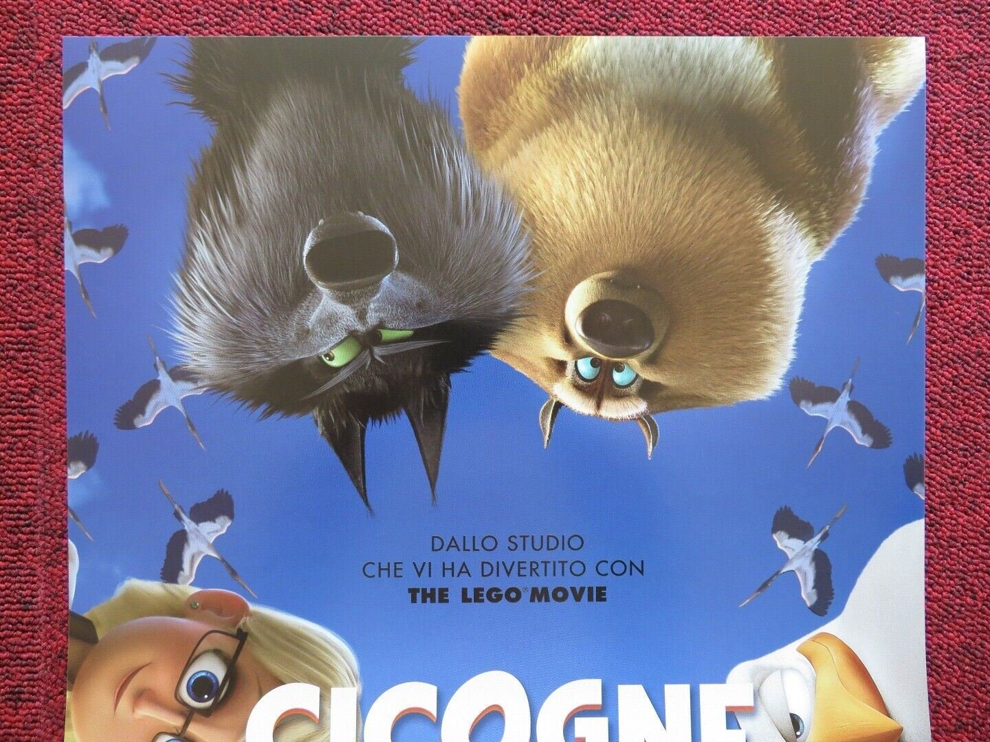 STORKS ITALIAN LOCANDINA (27"x12.5") POSTER ANDY SAMBERG 2016 - Rendezvous Cinema