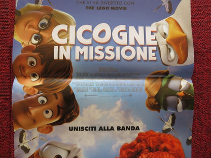 STORKS ITALIAN LOCANDINA (27"x12.5") POSTER ANDY SAMBERG 2016 - Rendezvous Cinema