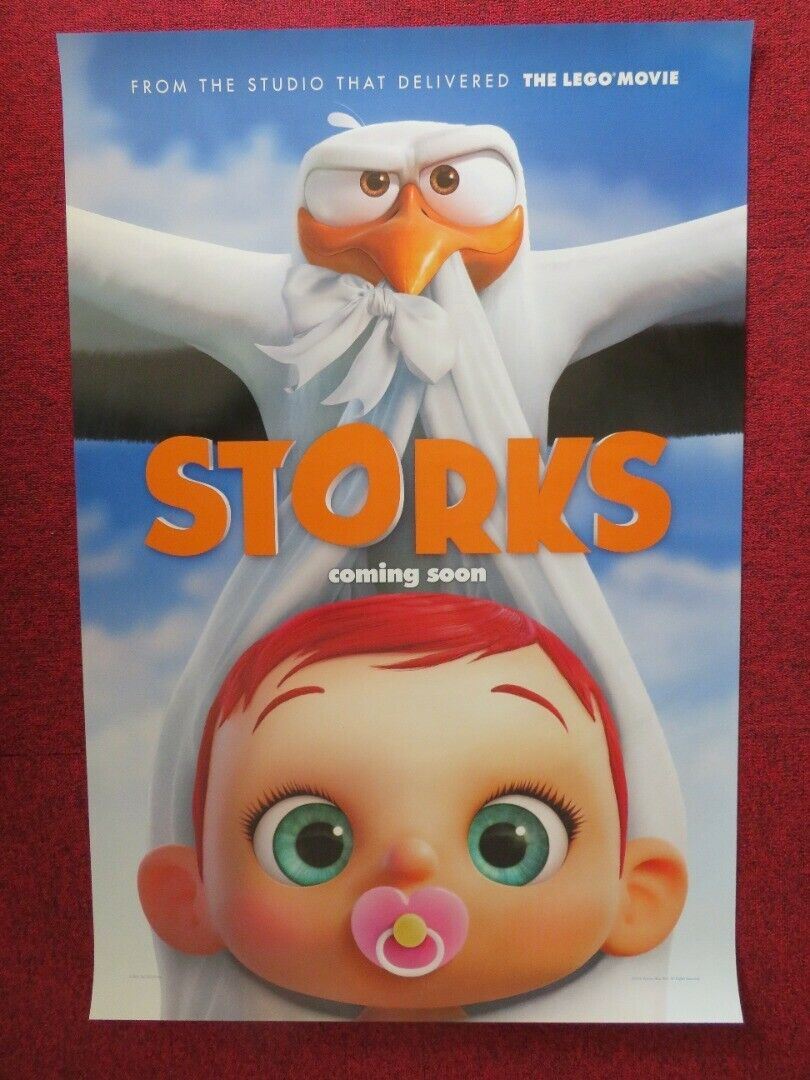 STORKS US ONE SHEET ROLLED POSTER ANDY SAMBERG KATIE CROWN 2016 Movie posters