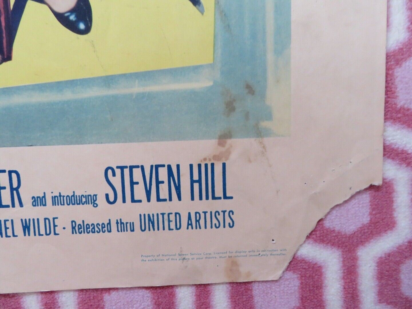 STORM FEAR US HALF SHEET (22"x 28") POSTER CORNEL WILDE JEAN WALLACE 1955 Movie posters