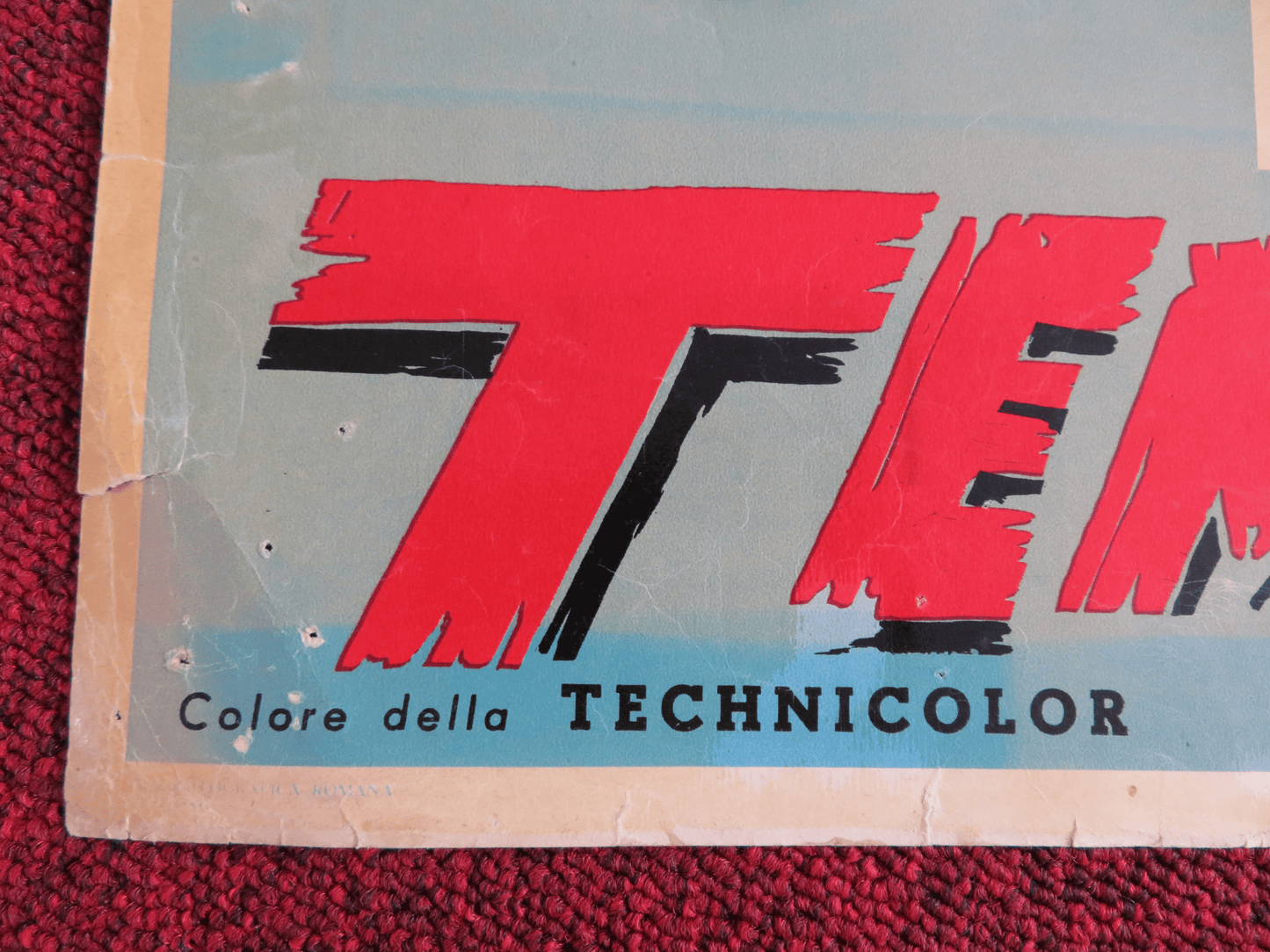 STORM OVER THE NILE ITALIAN FOTOBUSTA POSTER ANTHONY STEEL LAURENCE H.JAMES 1955 Rendezvous Cinema Movie posters