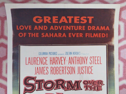 STORM OVER THE NILE US INSERT (14"x 36") POSTER LAURENCE H ANTHONY STEEL 1956 Movie posters