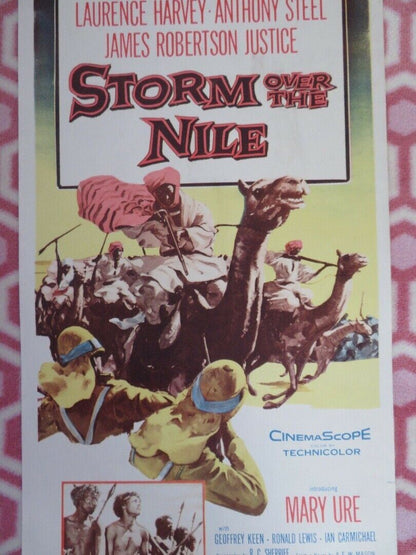 STORM OVER THE NILE US INSERT (14"x 36") POSTER LAURENCE H ANTHONY STEEL 1956 Movie posters