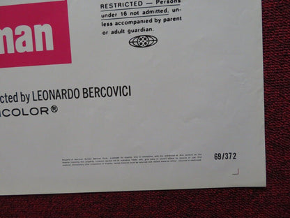 STORY OF A WOMAN FOLDED US ONE SHEET POSTER BIBI ANDERSSON ROBERT STACK 1969 Movie posters