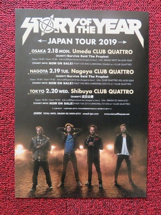 STORY OF THE YEAR - JAPAN TOUR JAPANESE MUSIC TOUR GIG POSTER 2019 Movie posters
